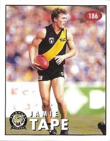 1996 Select AFL Stickers #186 Jamie Tape Front